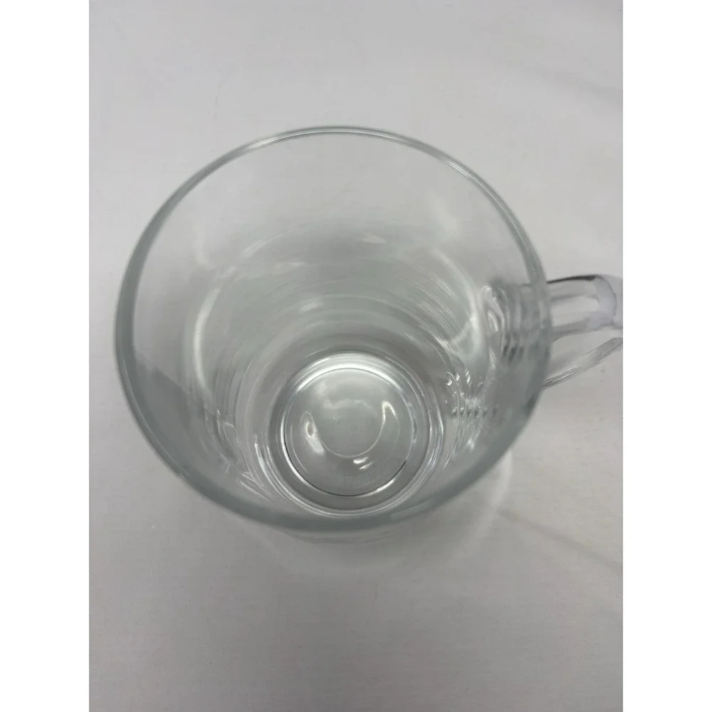 1991 Joe Camel Cigerettes Luminarc Clear Glass 16 oz Mug Etched Billiards Pool